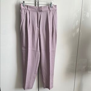 H&M Lavender Linen Blend Ankle Length Pants, Size 12